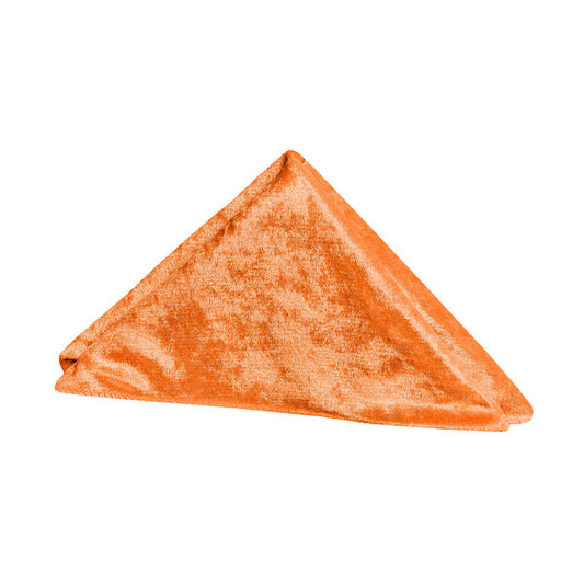 Set of 10 Velvet 20"x20" Linen Napkin - Orange