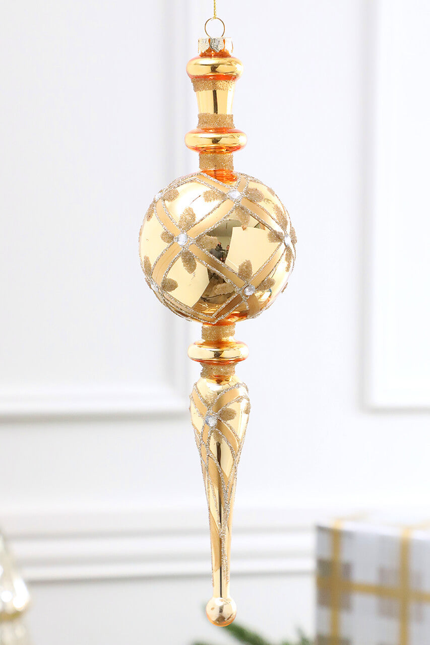 11.8” Glass Finial Ornament