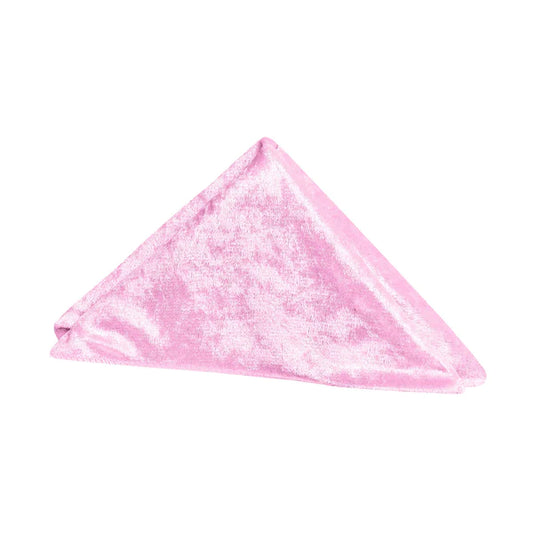 Set Of Ten Velvet 20"x20" Linen Napkin - Pink