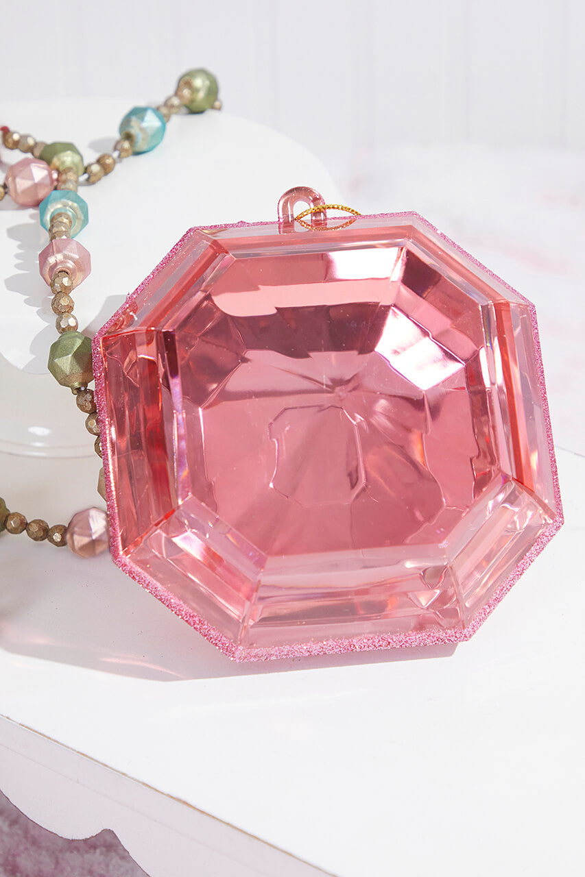 6” Pink Jewel Ornament