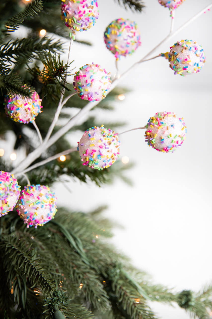 24” Pink Sprinkle Cake Ball Spray