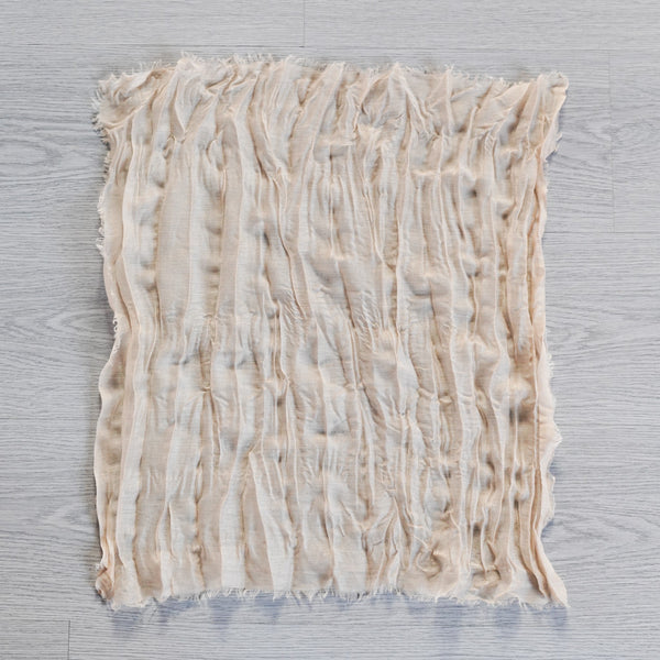 Set of 10 Cheesecloth Gauze Linen Napkin 20"x20" - Champagne