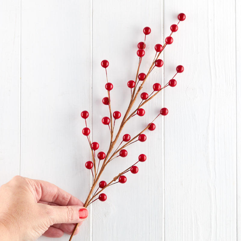 Red Artificial Berry Sprays (Package of 12 pieces)