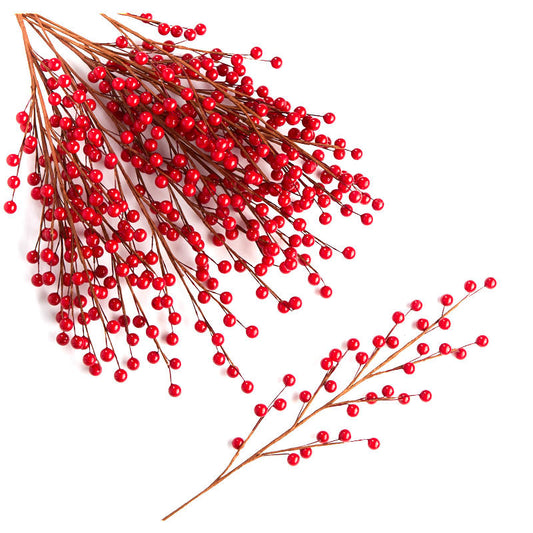 Red Artificial Berry Sprays (Package of 12 pieces)