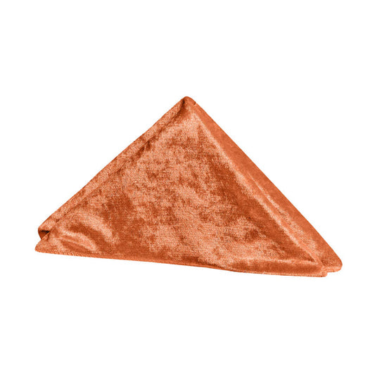 Set of 10 Velvet 20"x20" Linen Napkin - Terracotta