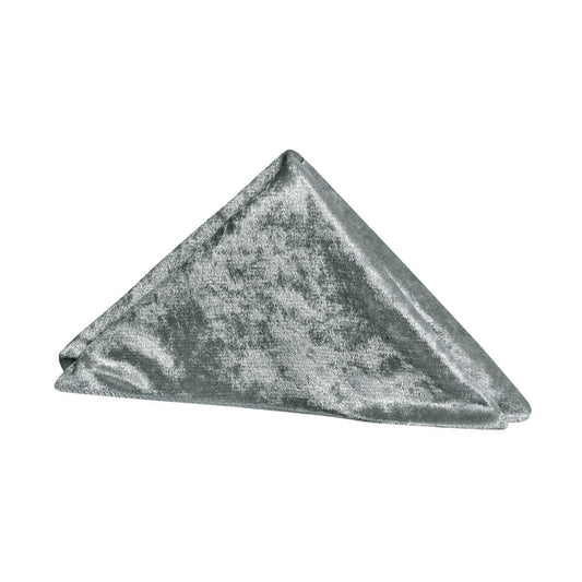 Set of 10 Velvet 20"x20" Linen Napkin - Charcoal