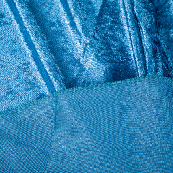 Velvet 120" Round Tablecloth - Dark Teal