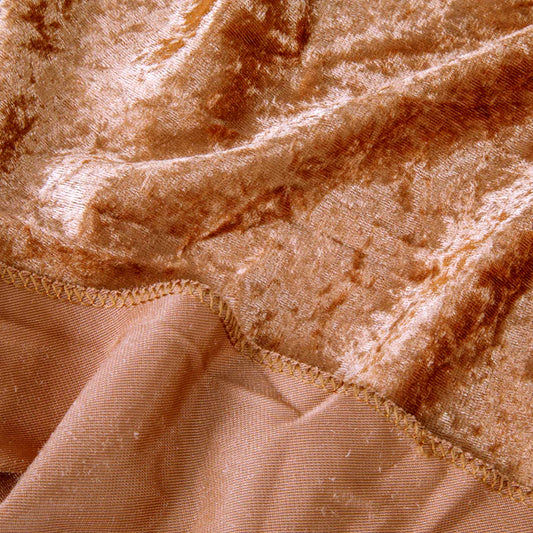 Velvet 120" Round Tablecloth - Terracotta