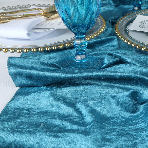 Velvet Table Runner - Dark Teal