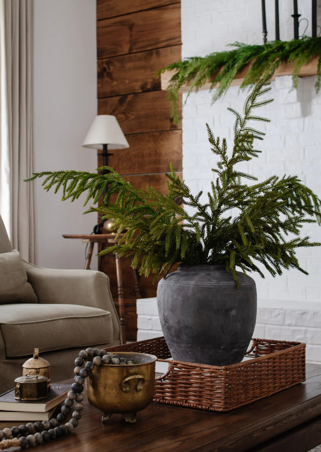 Real Touch Norfolk Pine Branch - 36"