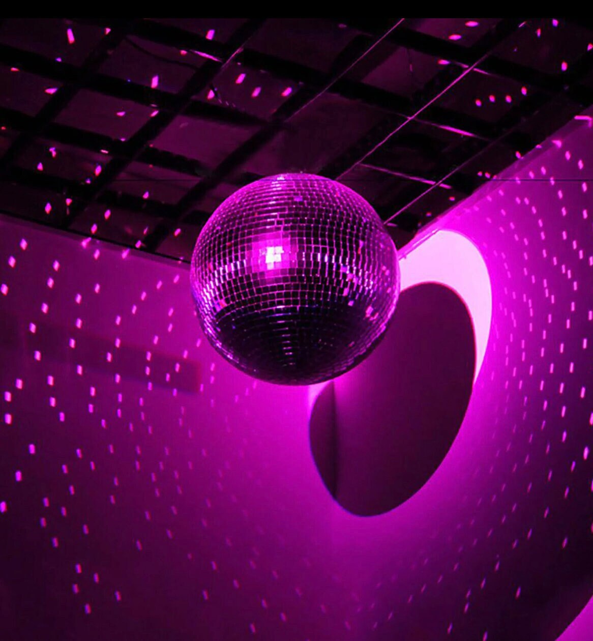 16" Rotating Mirror Disco Ball Spinning Hanging Glass Mirrored Large Disco Decorations Party Groovy 70s Theme Retro Dance Christmas Motor