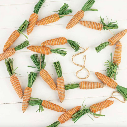 80" Carrot Garland Spring Easter Garland Springtime Decorations Mantle Decor Fireplace Colored Rabbit Farmhouse Rustic Bunny Bunting Sale