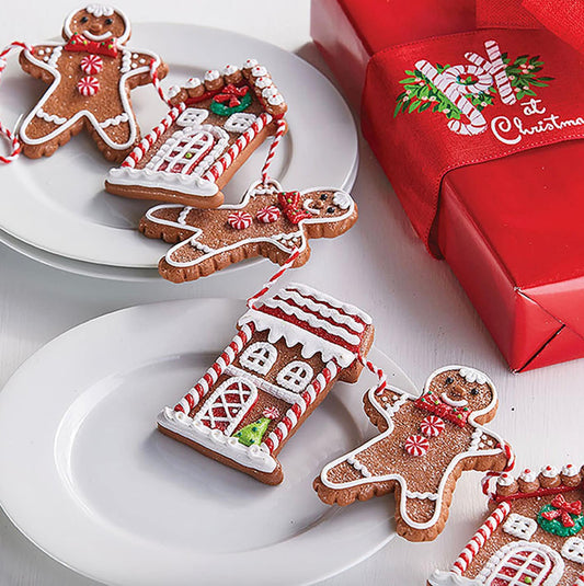 30" Gingerbread Garland Cookie Merry Christmas Tree Decorations Primitive String Garlands Old Decor Sale Wholesale Mantle Fireplace