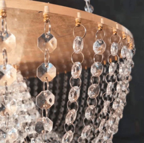 Custom Sized 6.5 FT Hanging Cake Crystal Stand Arch Suspended Cake Display Wedding Dessert Stand Floating