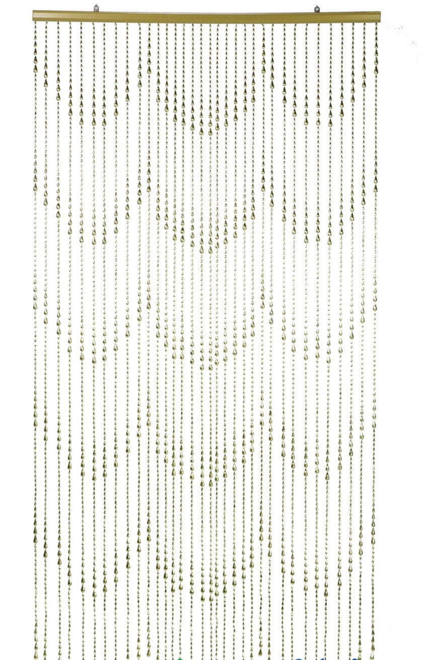 6 FT Gold Curtain Metallic Gold Beaded Diamond Sparkly Hanging Crystals Backdrop Draping Wedding Event Reception Outdoor Decorations