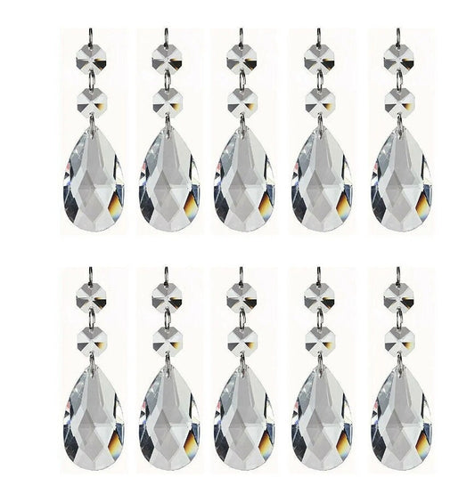 10 PCS Glass Prisms 20MM Round Crystal Ball Hanging Pendant Suncatcher Christmas Tree Decorations Sparkly Wedding Glass Crystal Beads 1